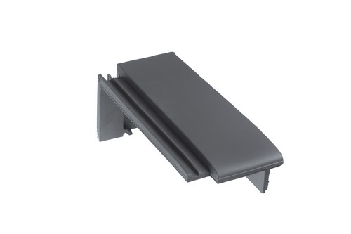 BMI Tuile Plat platinagrijs halve chaperongevelpan re 90°