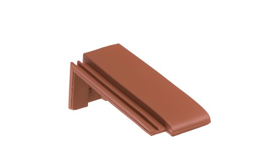 BMI Tuile Plat natuurrood halve chaperonpan 90°
