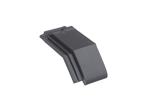 BMI Tuile Plat platinagrijs halve knikpan 140°