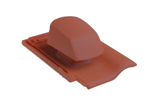 BMI Rubin 9V koperrood ontluchtingspan met adapter