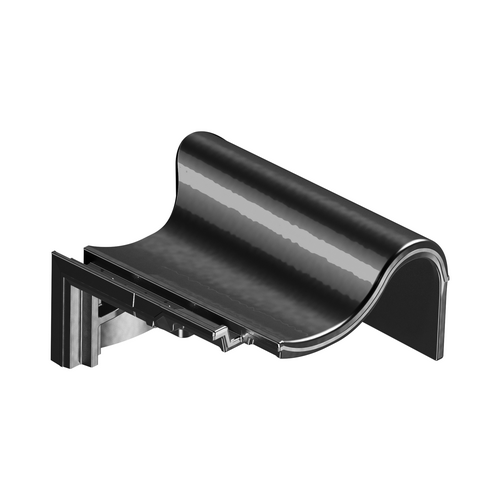 BMI De Nieuwe Hollander Plus gitzwart chaperongevelpan re 90°