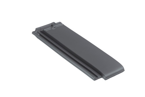 BMI Tuile Plat platinagrijs halve pan