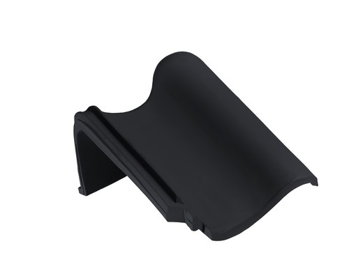 BMI OVH 206 zwart glazura chaperonpan 90°