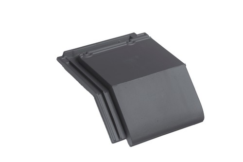 BMI Tuile Plat platinagrijs knikpan 140°