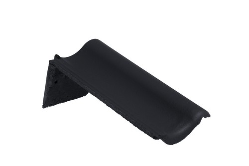 BMI Low Pitch System natura granietgrijs halve chaperonpan 90°