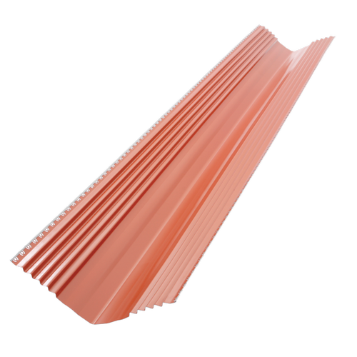 BMI Metalen kilgoot profilo-s rood