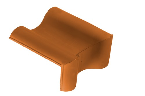 BMI OVH 206 rood rustiek chaperongevelpan li 90°