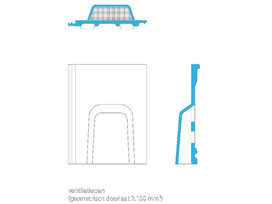 BMI Tegalit protegon mat bruin ventilatiepan