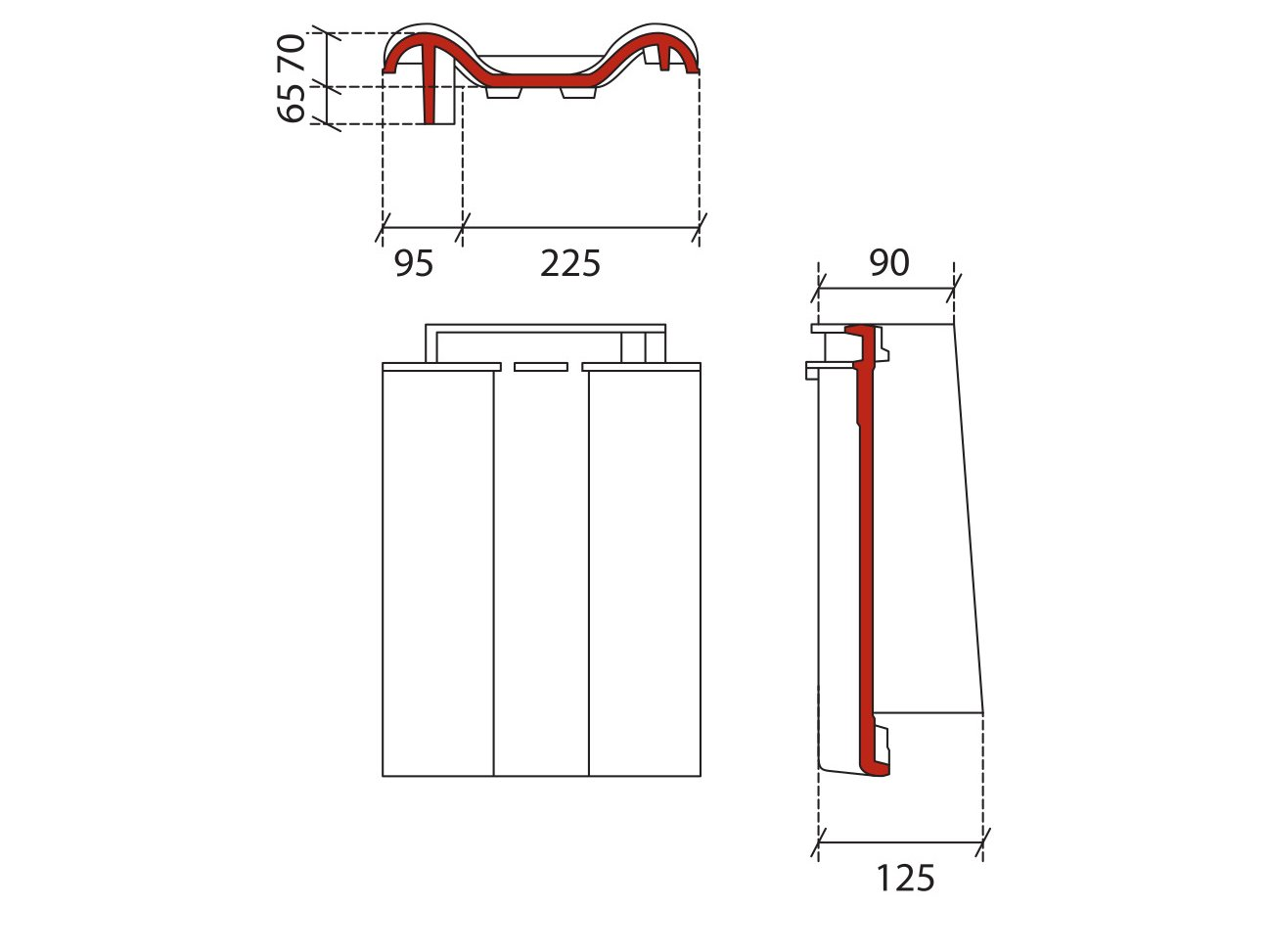 BMI Rubin 11V natuurrood gevelpan links