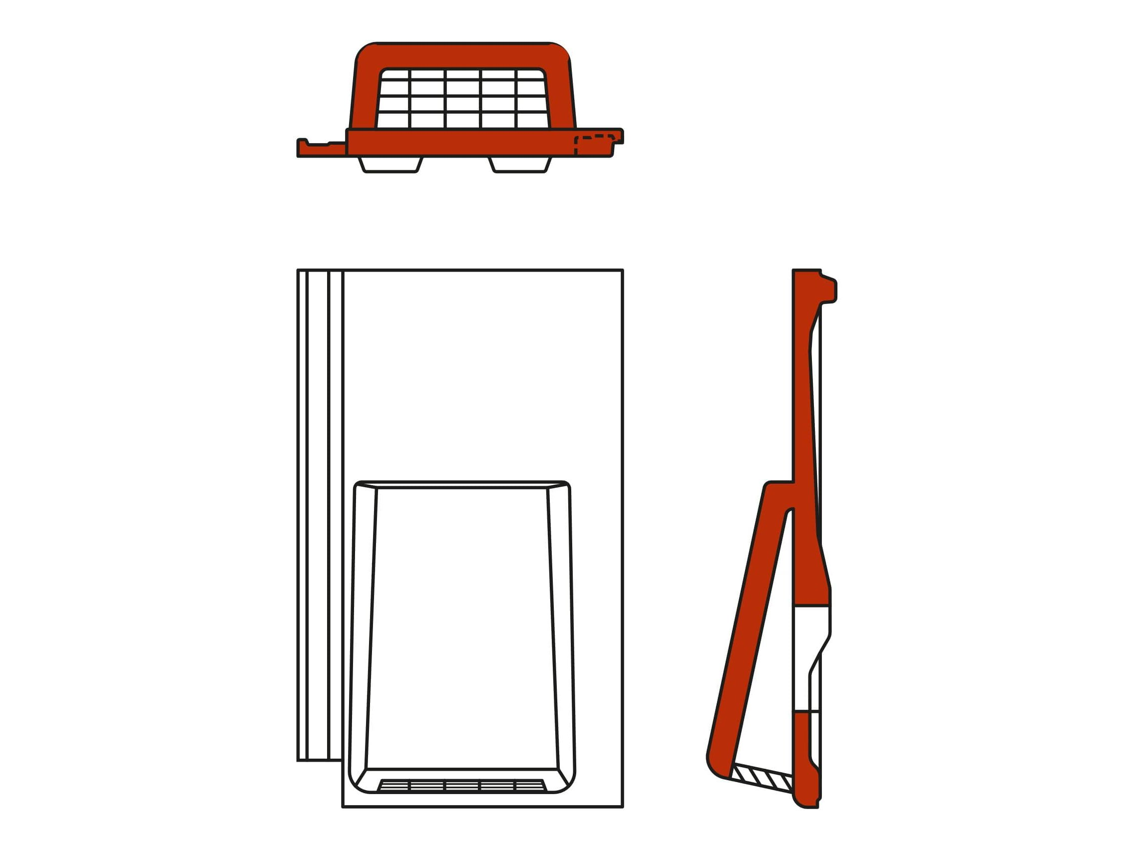 BMI Horizon novo+ zwart ventilatiepan