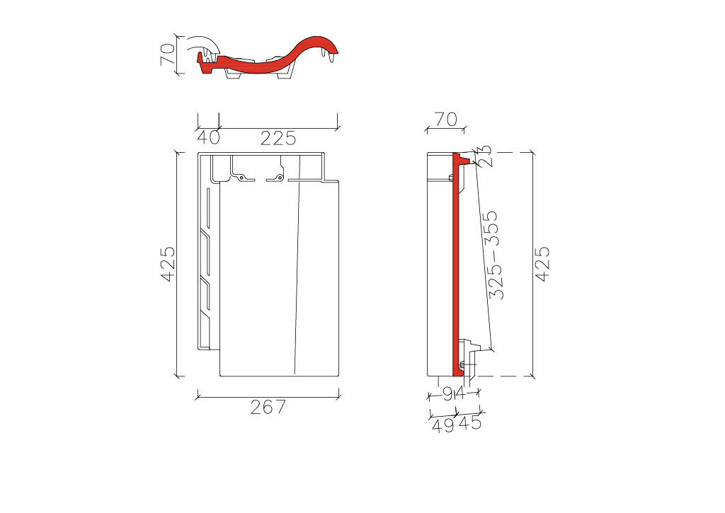 BMI De Nieuwe Hollander Plus gitzwart dakpan 12,4 - 13,8 st/m²