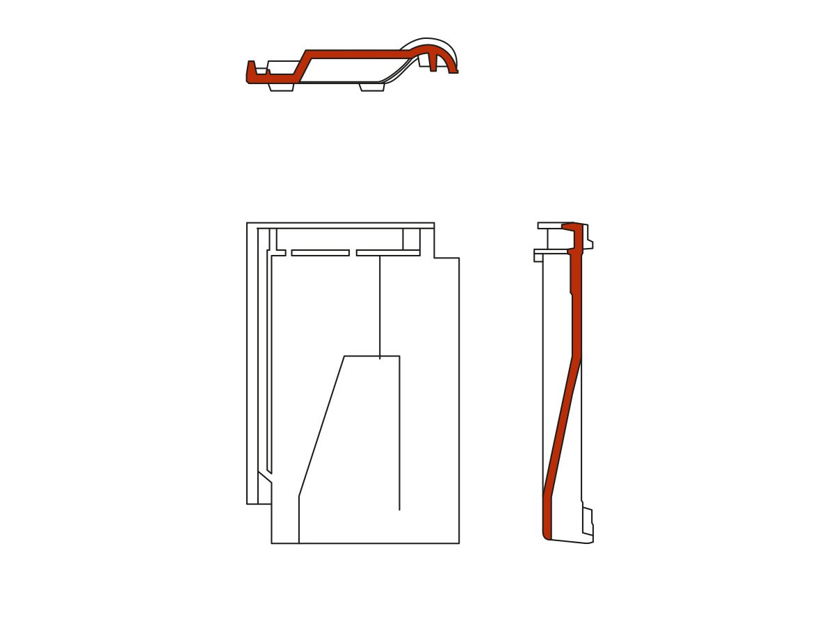 BMI Rubin 11V natuurrood ventilatiepan