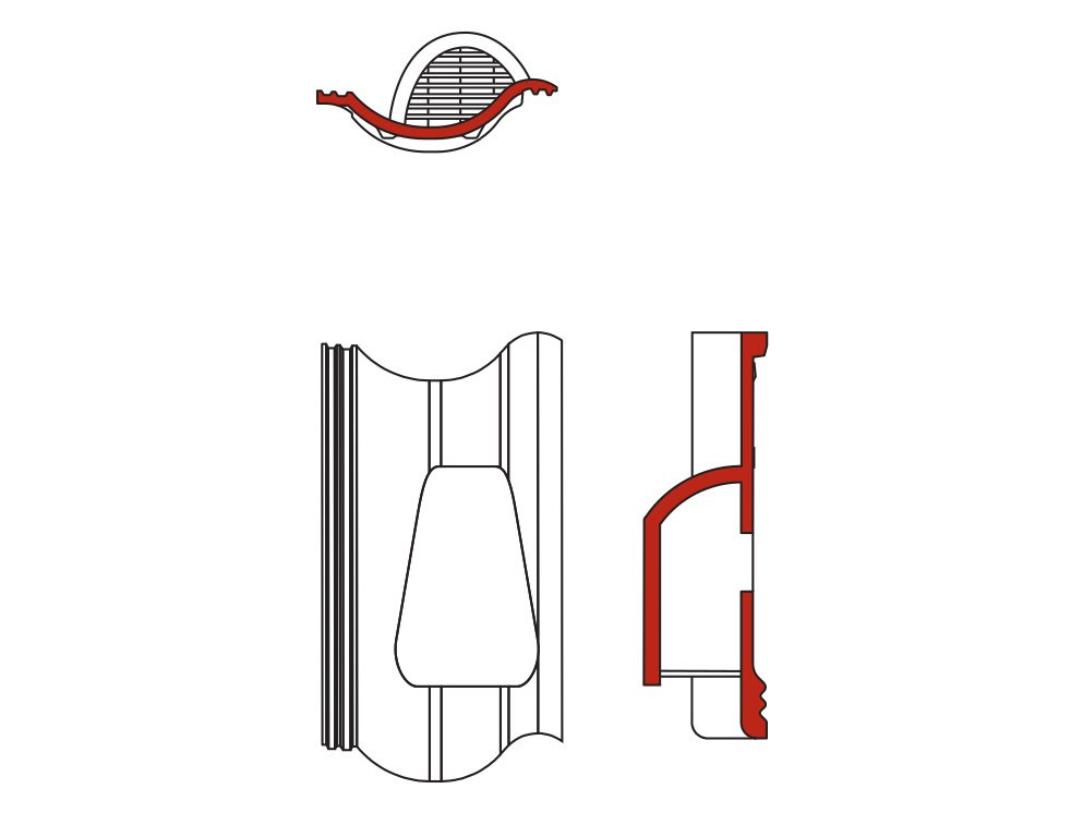 BMI Brugse pan novo+ zwart ventilatiepan