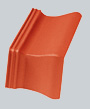 S-pan Halve onderpan LL glnz Oranjerood (201)