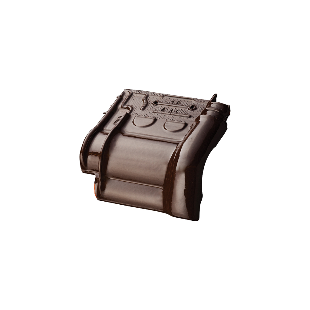 TdN993 knikpan 135gr bruin verglaasd