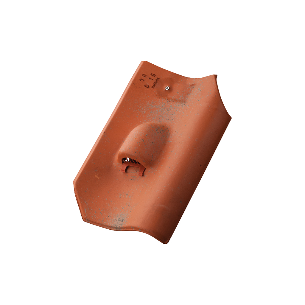OH451 ventilatiepan met kunststof rooster vieilli rood
