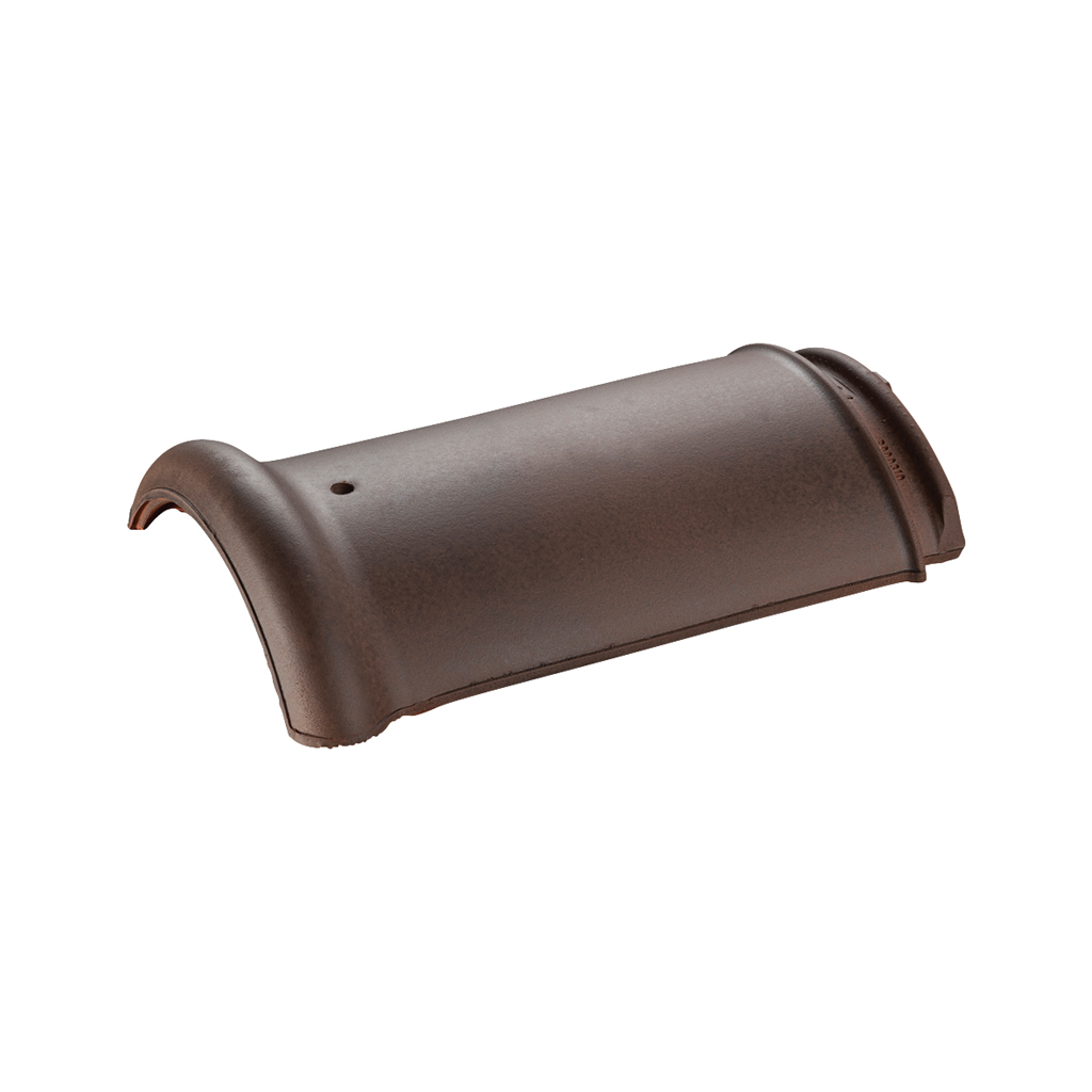 Halfronde hoekkepervorst 190 mm oud koper