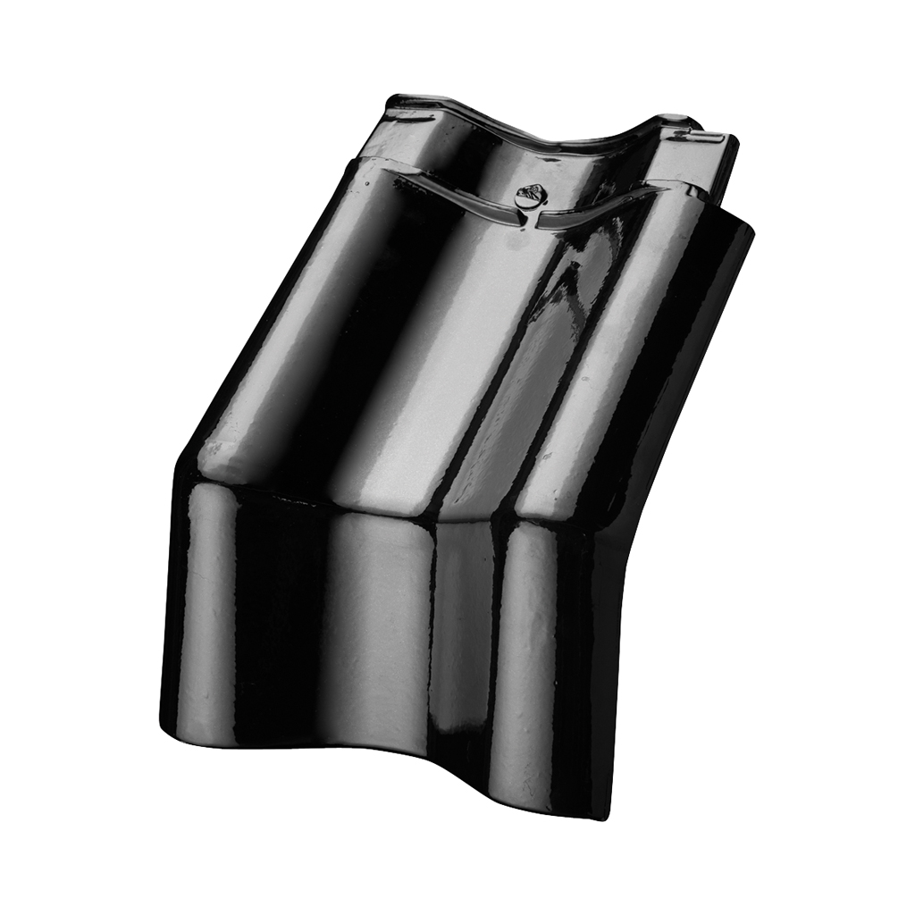 Madura linker gevelknikpan 135gr zwart verglaasd