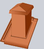 Kunststof doorvoerpan type MV ISO 15x15 alle model rood
