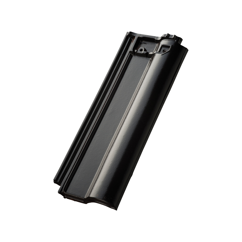 Modula halve pan zwart edel-engobe
