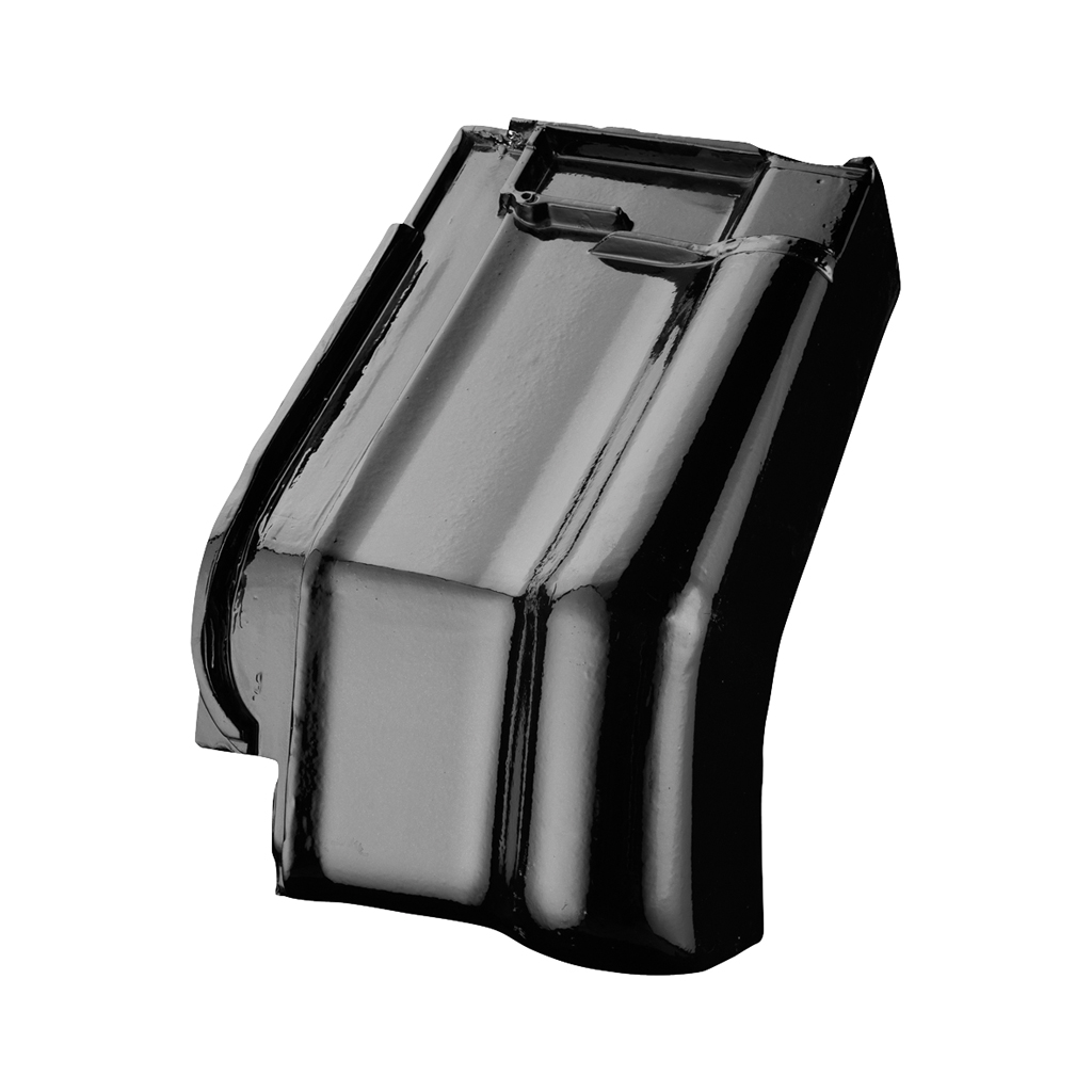 Alegra 10 rechter gevelknikpan 135gr zwart verglaasd