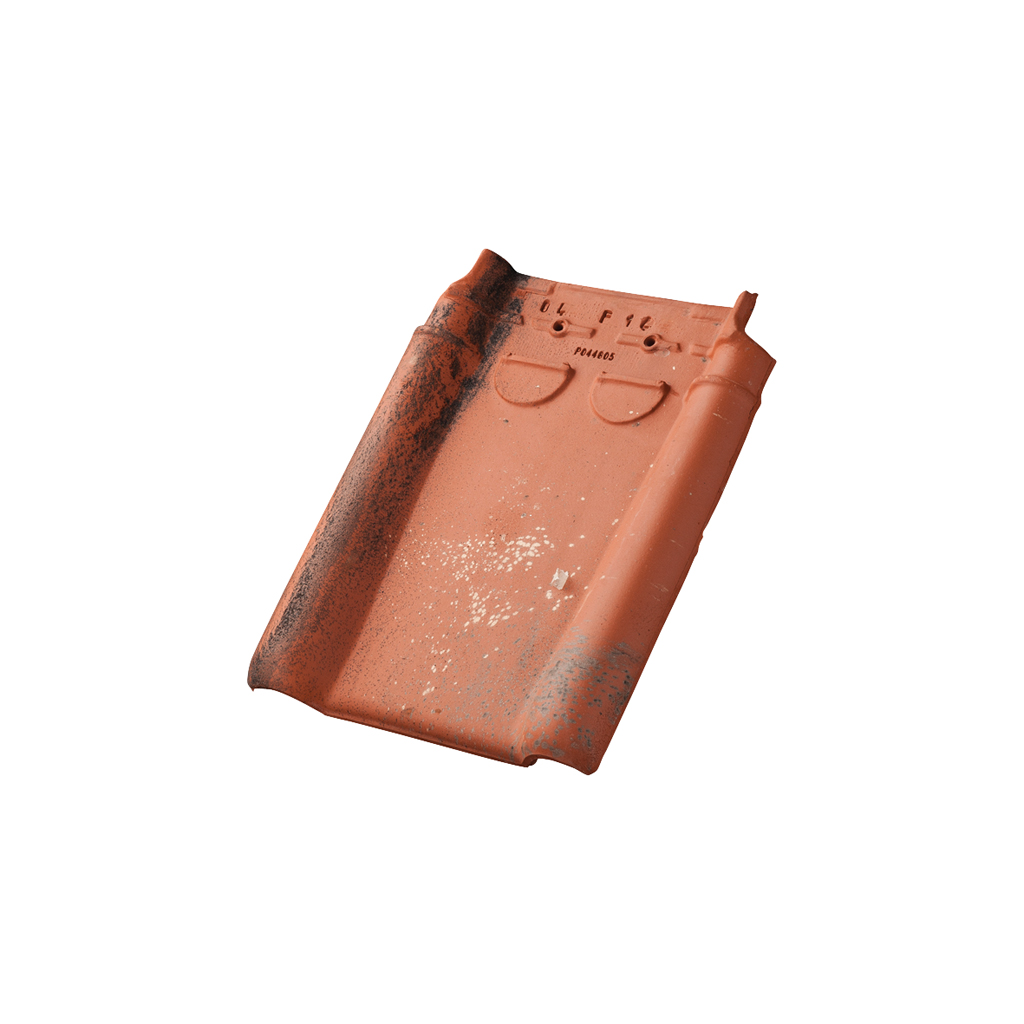 TdN44 pan met dubbele wel oud latem rood