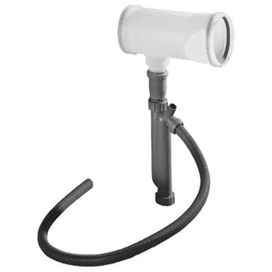 Ubbink T120 PP Eindstuk incl. conopv. en syphonset 125mm