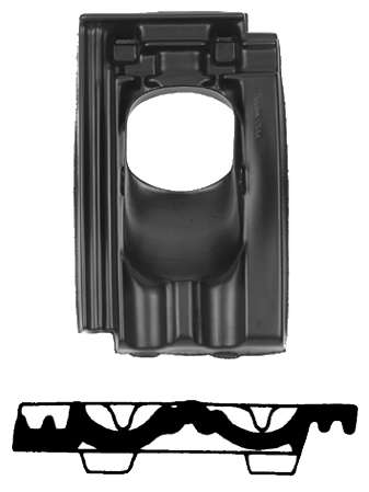 Ubbink Pan Mulden Vlak diam 131 mm 25-45 gr. 1 pans (G)