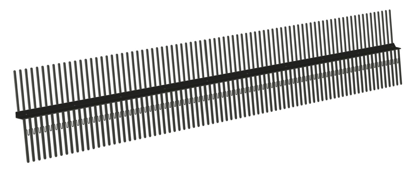 Ubbink Vogelschroot dubbel 75/65 x 1000mm zwart