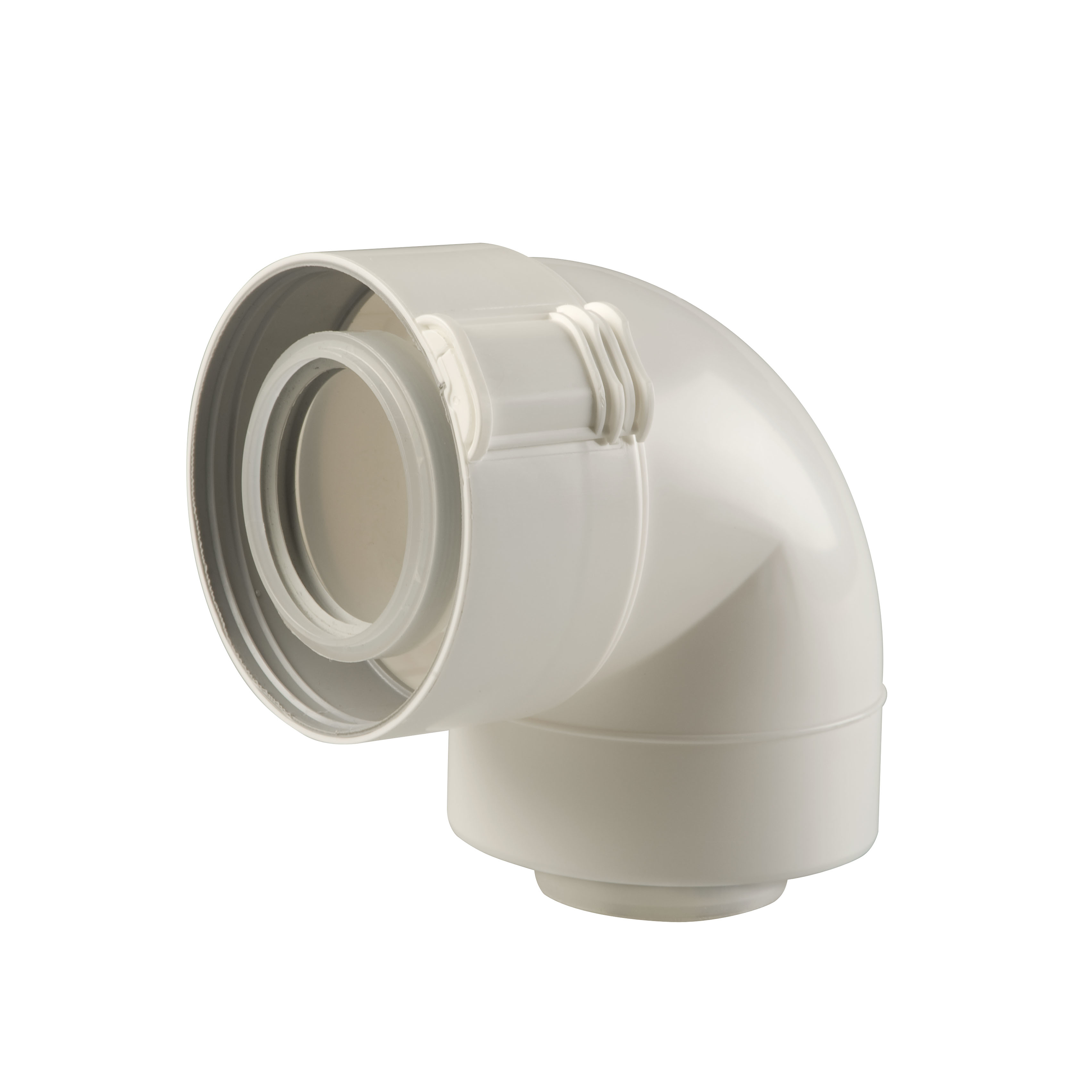 Ubbink Klembandsysteem Bocht 87gr Conc diam60/100 PP/KS