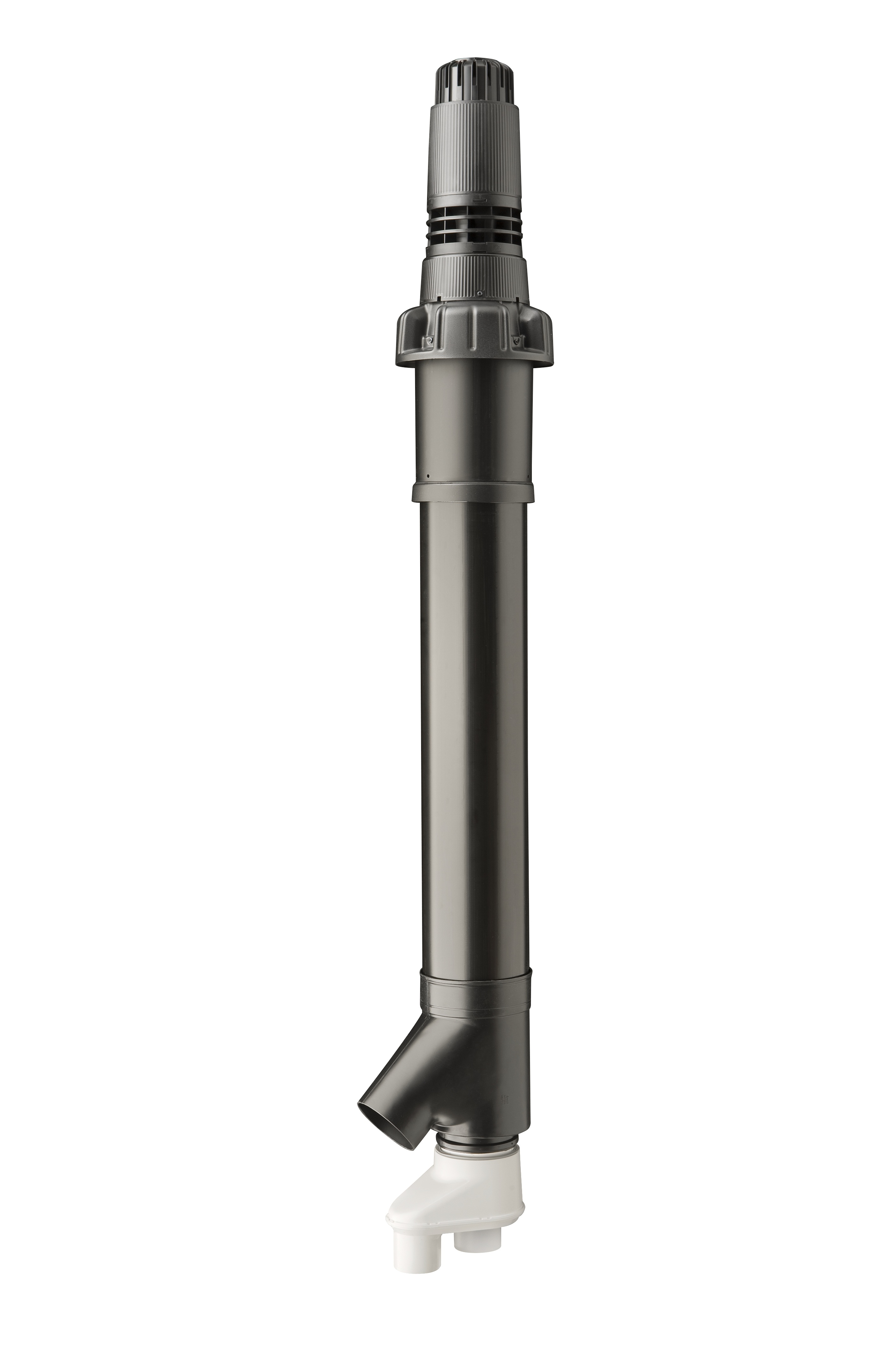 Ubbink Rolux 5G combi HR PP 80-125 zwart L= 2030mm