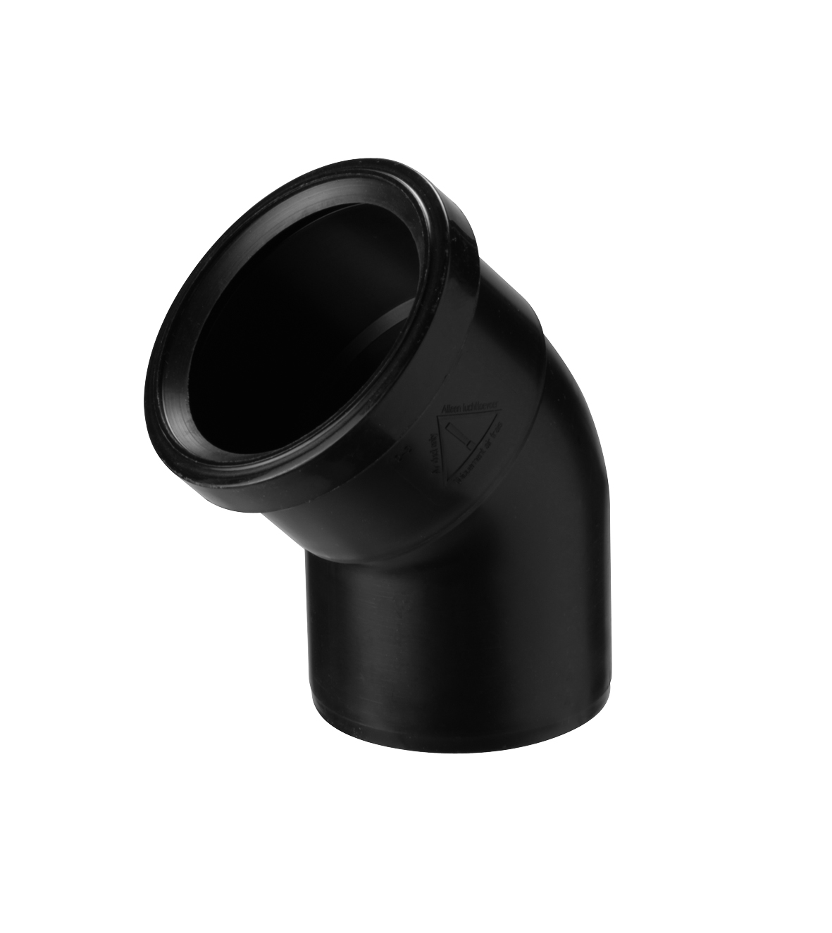 Ubbink Rolux PE bocht diam 80 mm 45 gr. luchttoevoer