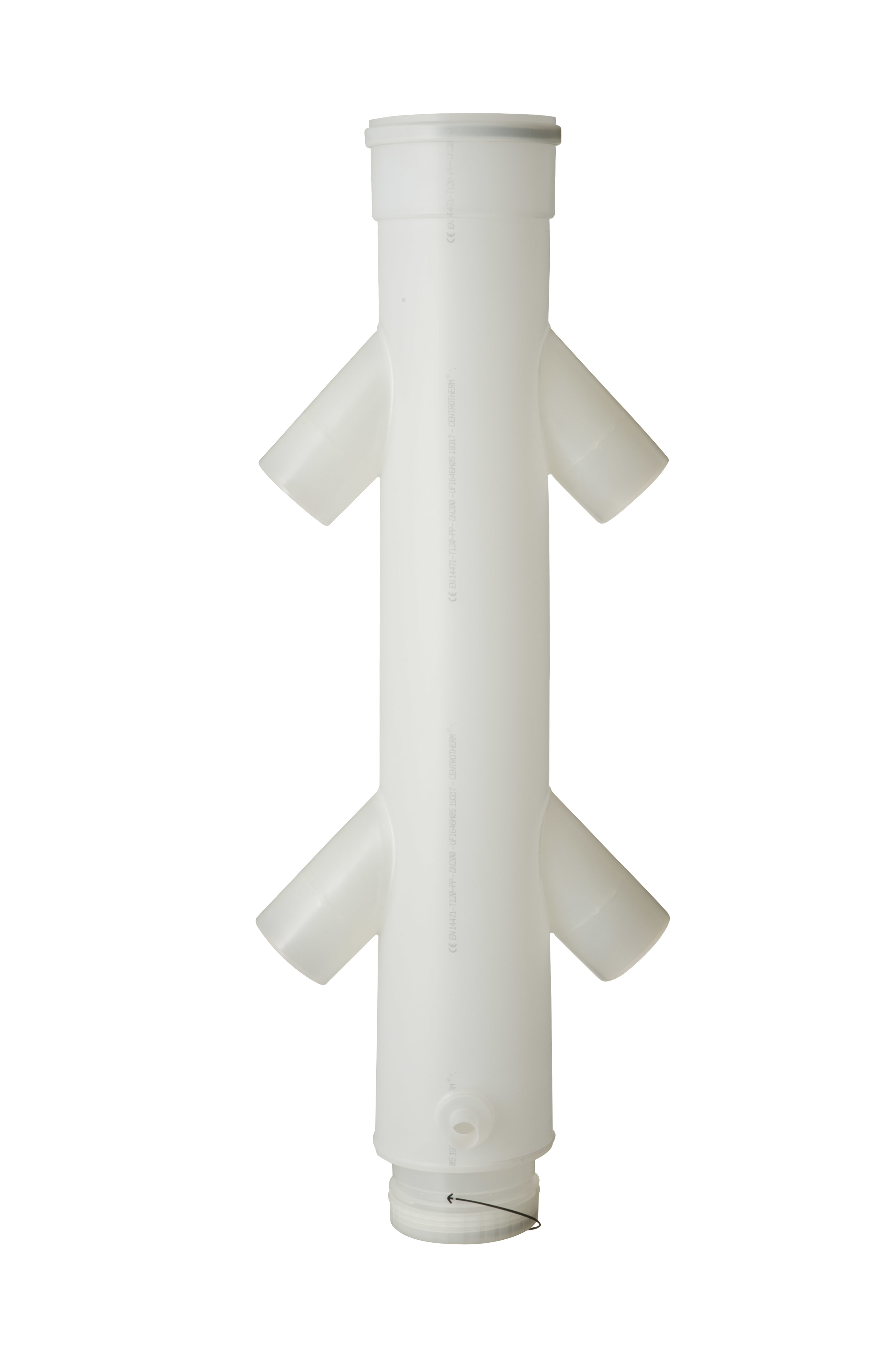 Ubbink Rolux Cascade Collector PP 200-4x110 transparant