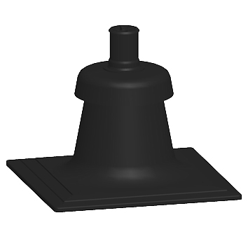 Ubbink T120 PP schoorsteen-opstand 80 mm CT SG compleet