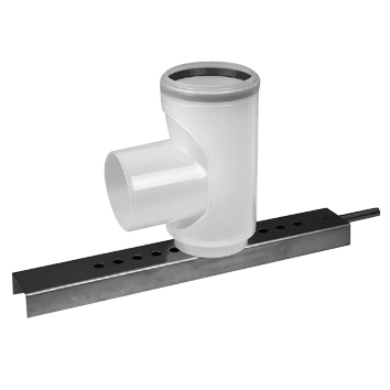 Ubbink Rolux T120 PP Bocht 87 gr. 110 mm schoorsteensteun