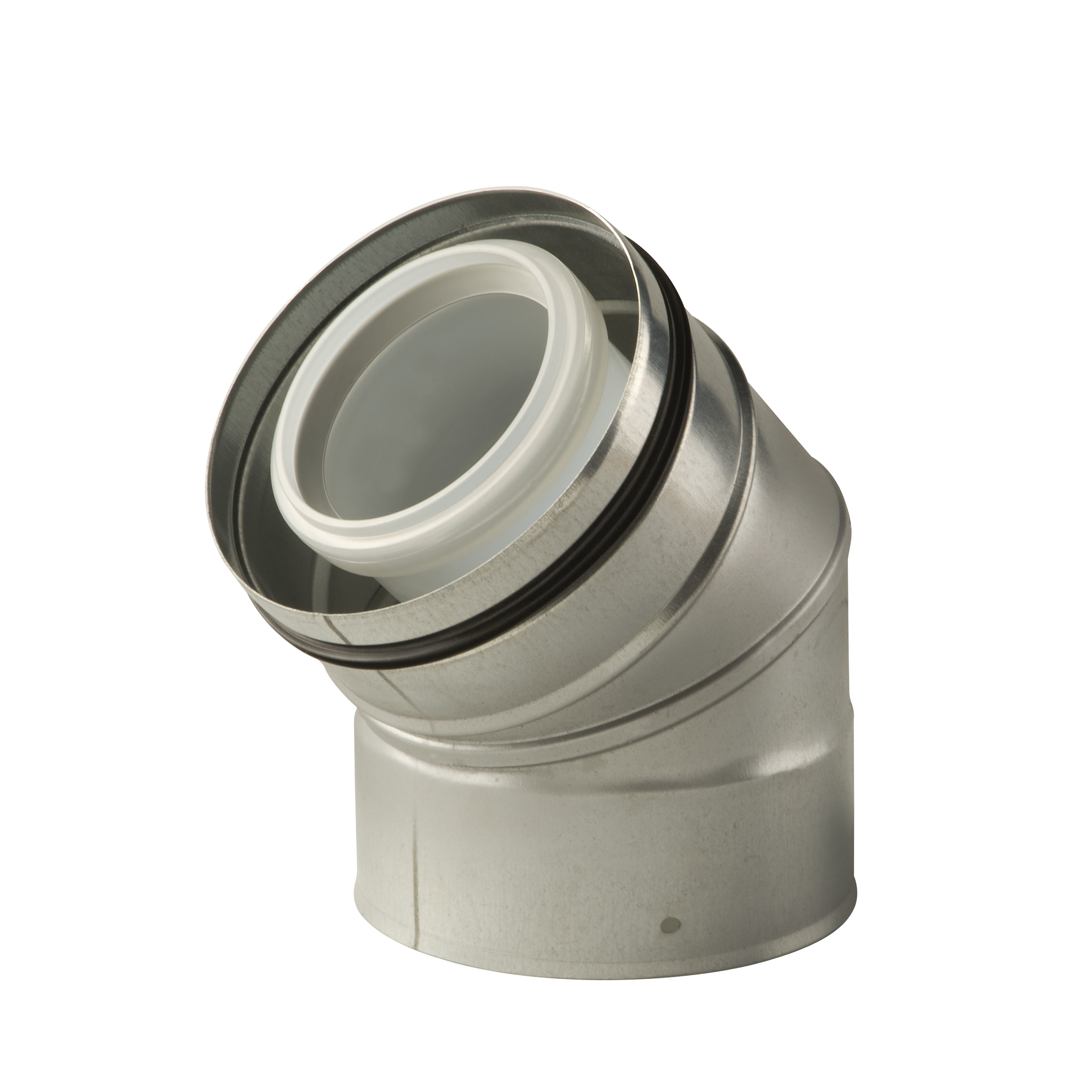 Ubbink Bocht 45gr CLV - diam 110/160 - PPTL/metaal