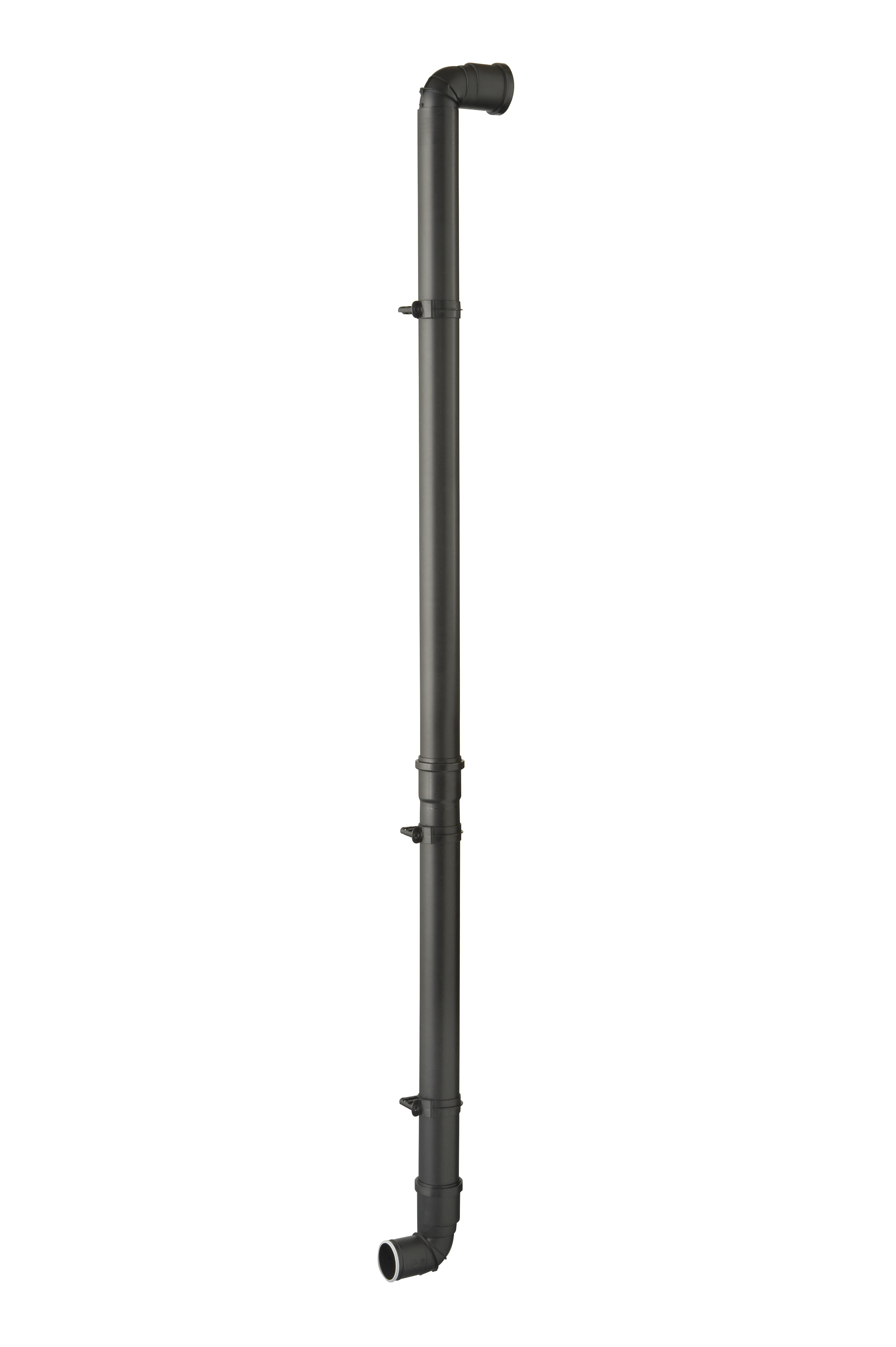 Ubbink Gevelverlengset Verticaal HR PP 60 zwart