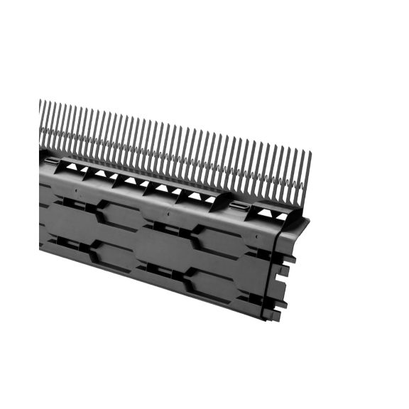 Combidakvoetprofiel hoog 140mm kunststof zwart
