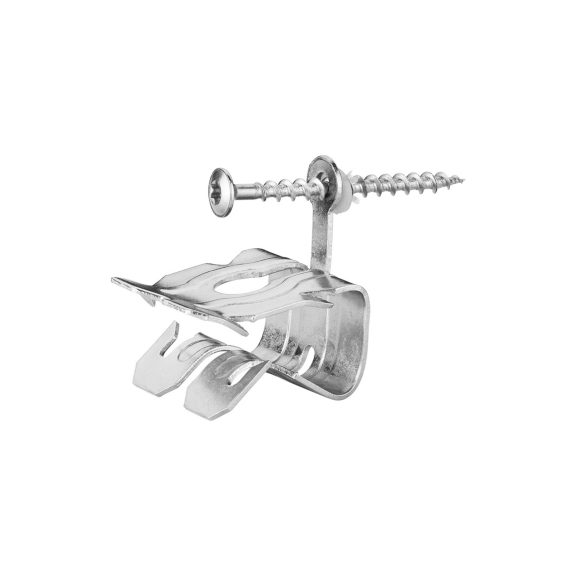 Hoekkeperklem XL rvs met schroef 4,0 x 50 mm