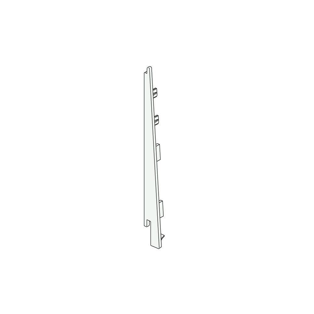 Heering Eindkap+connector li v 2817 brn eik mod eik houtstr