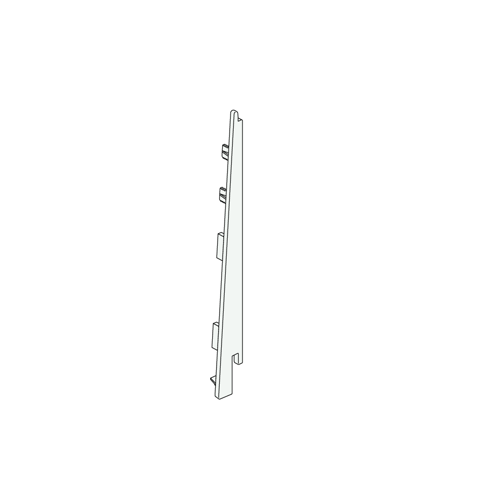 Eindkap+connector rechts voor 2817 antraciet cla nerf 5 st
