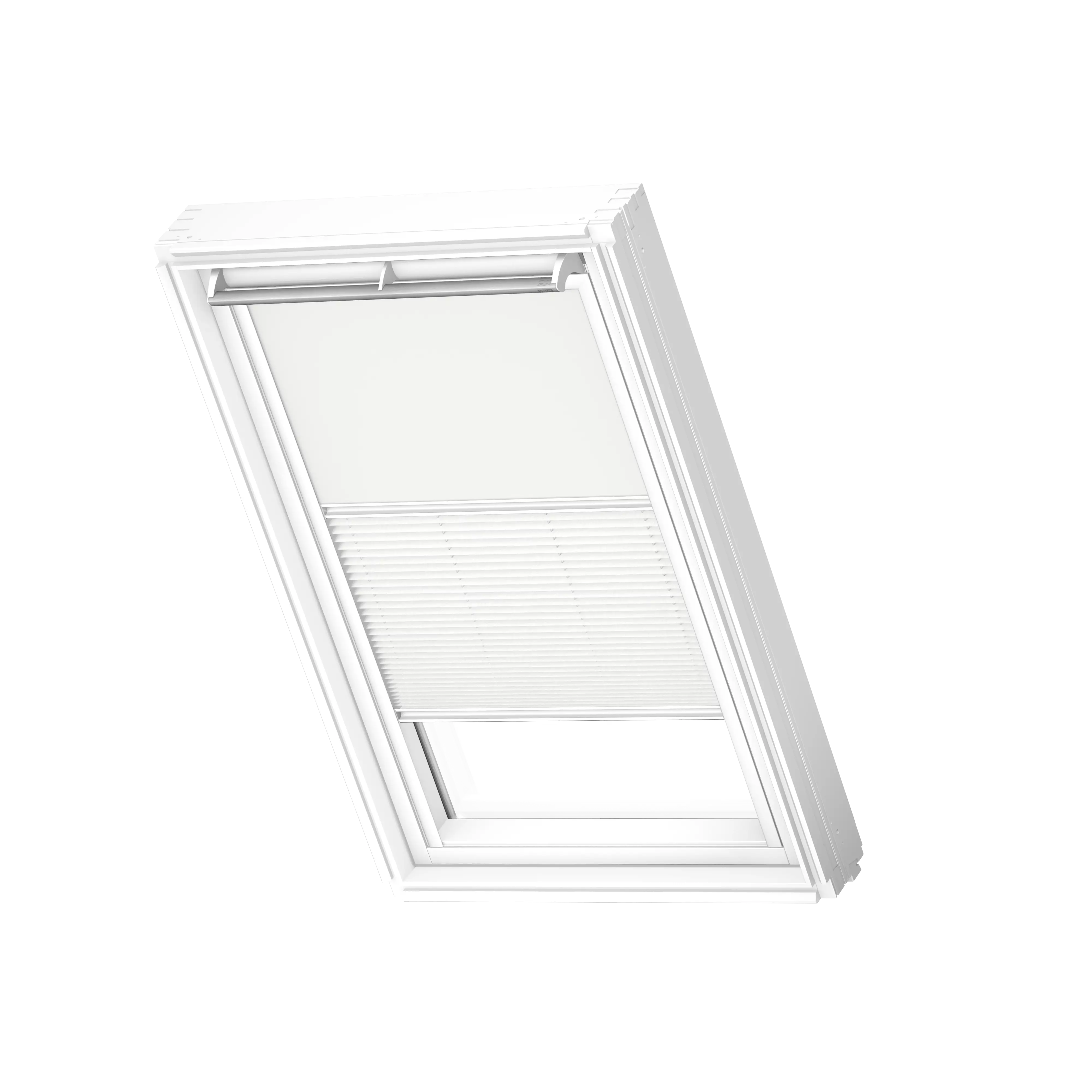 Verduisterend rol + plissegordijn, White/Whi DFD C01 1025SWL