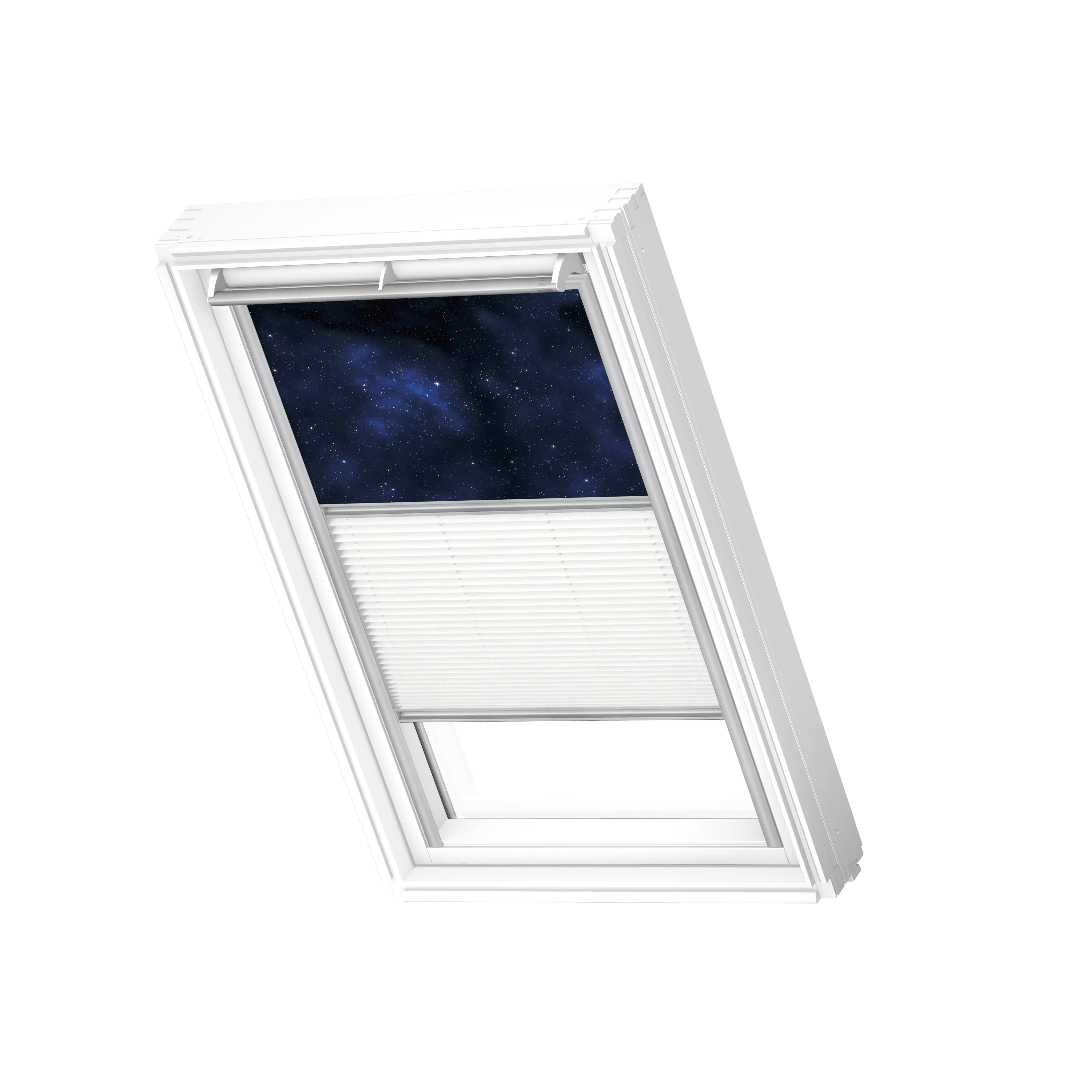 Verduisterend rol + plissegordijn, Universe/Wh DFD M10 4653S