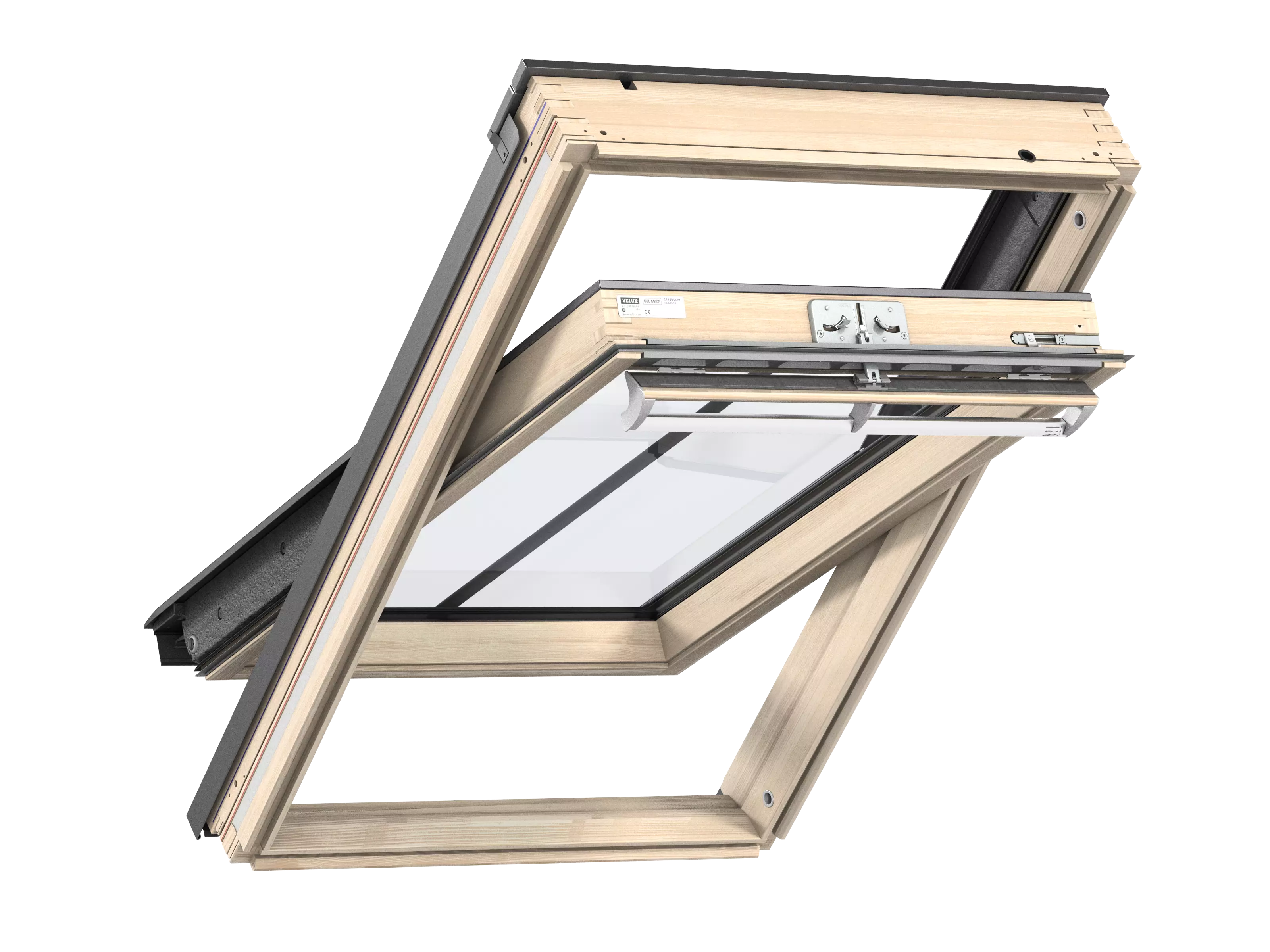 Classico tuimelvenster, blank afgelakt GGL CK04 3570H 55x98 cm