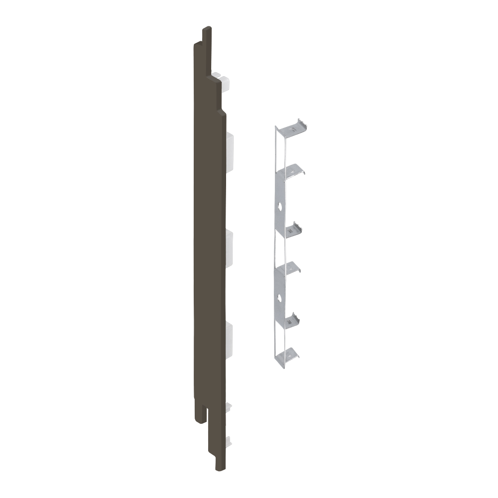 Eindkap+connector links voor 2819 kwartsgrijs cla nerf 5 st