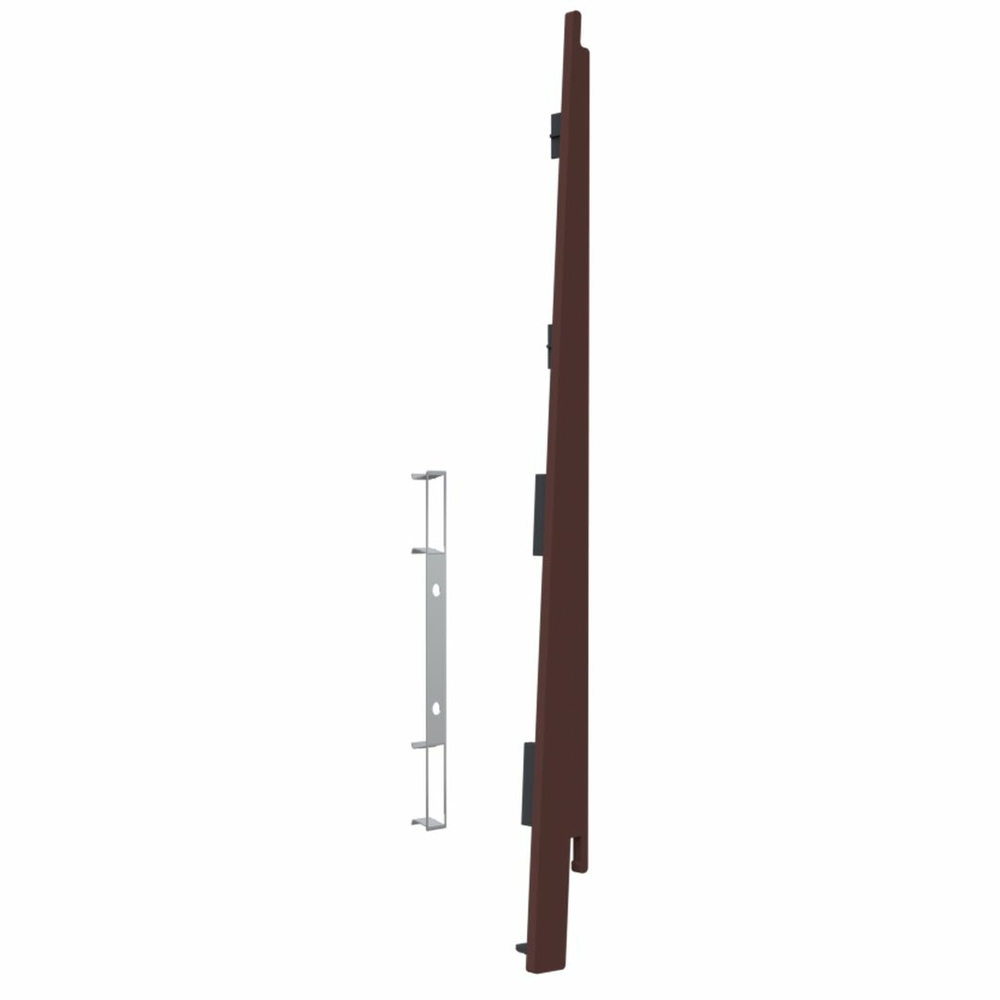 Heering Eindkap+connector re v 2817 brn eik mod eik houtstr