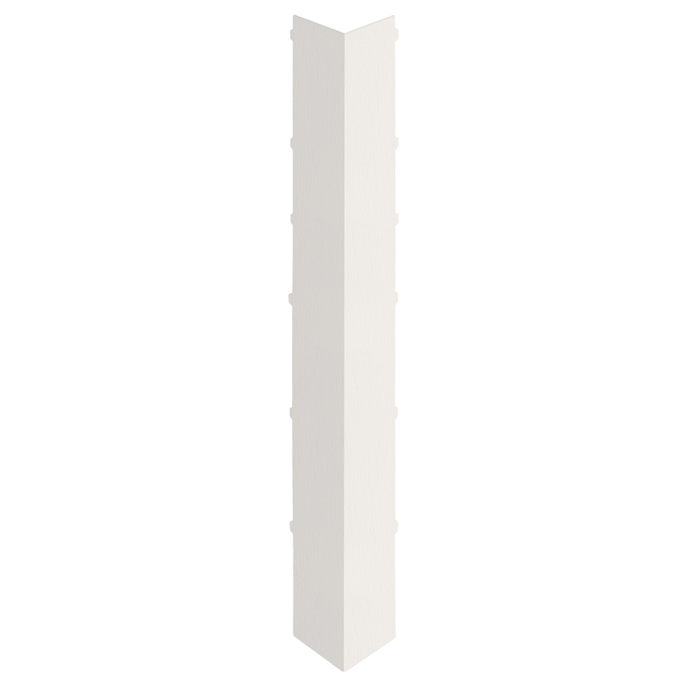 Heering Keralit dakrand uitw hoekstuk 350 mm wit cl nerf