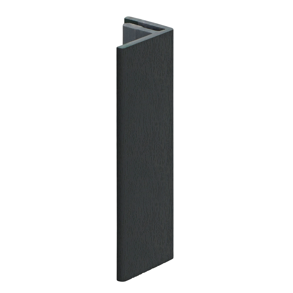 Heering Eindprofiel 17mm Keralit zwart clas 4000mm