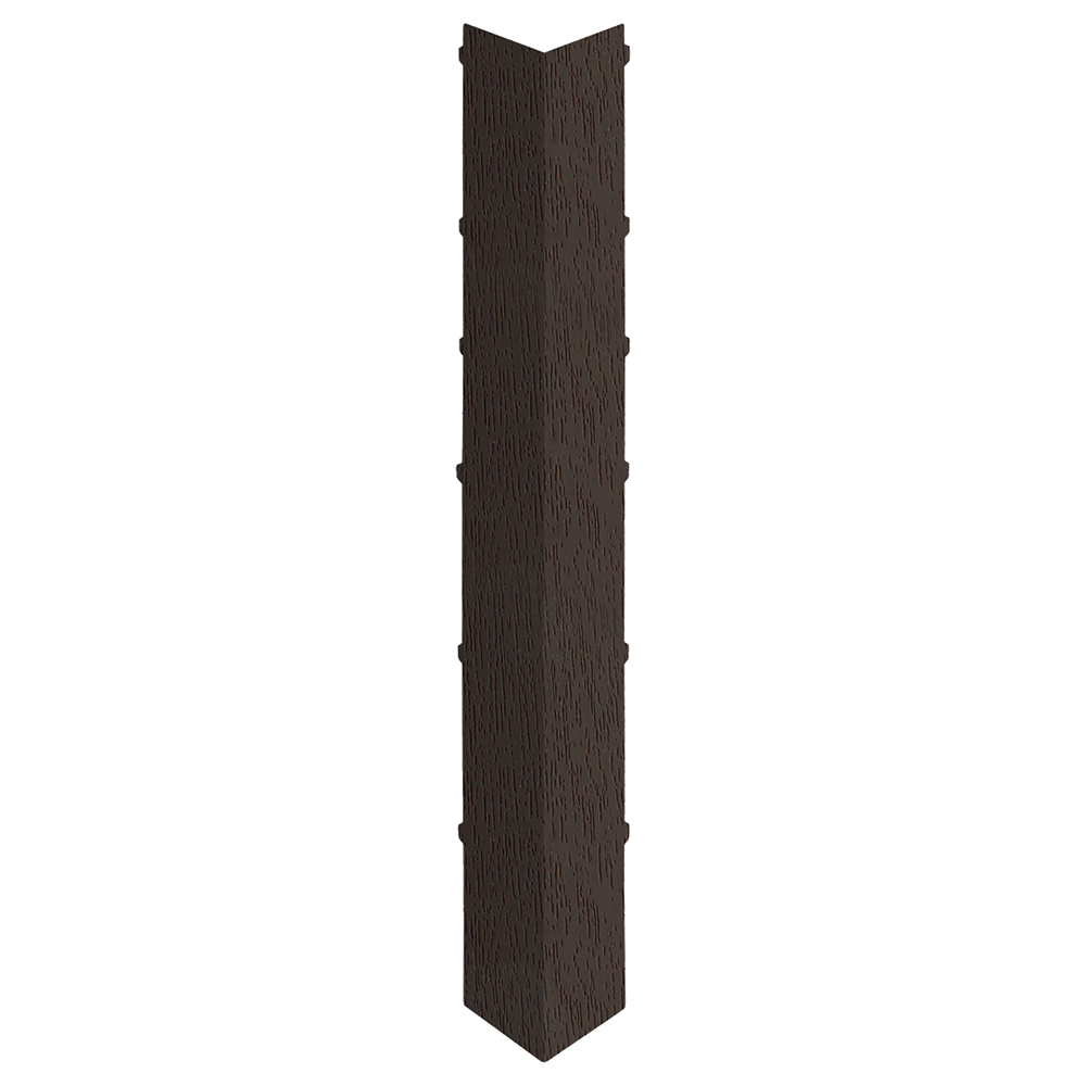 Heering Keralit dakrand uitw hoekst 350mm d.bruin cl nerf