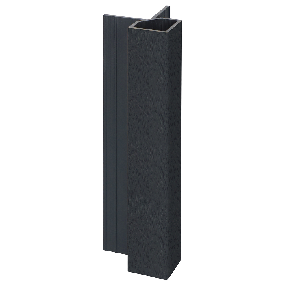 Keralit uitw hoekprof 32x32mm zwartgrijs classic nerf 4000mm